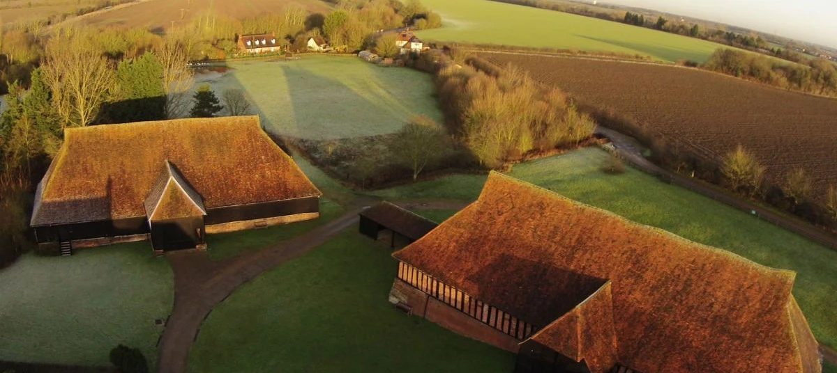 Bird's eye view of one of Essex County Council's historic sites